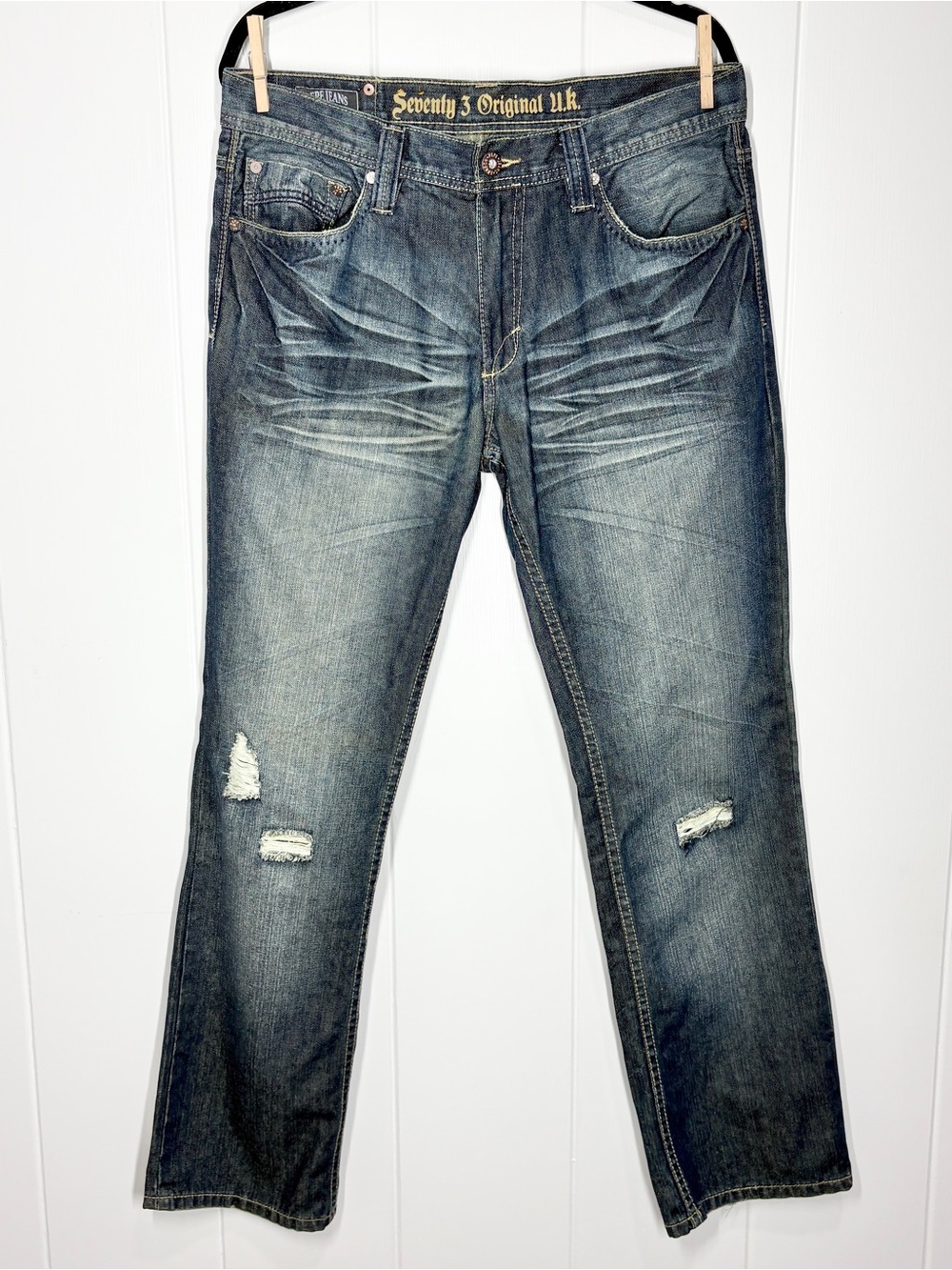 Pepe Jeans Mens Denim Seventy 3 Original U.K. Dark Wash Straight Leg